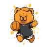 Little Bear with Basketball