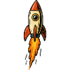 Illustration de fusée Fire Flight
