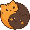 Cuddly Cats Duo Hug Jing Jang