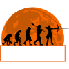 Archery Evolution Hunter Silhouette Retro Vintage