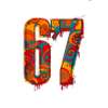 Psychedelic 67 Digits