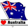 Australia Heartbeat Flag