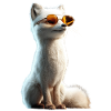 Polarfuchs Schneefuchs Eisfuchs Süßer Weißer Fuchs