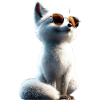 Polarfuchs Schneefuchs Eisfuchs Süßer Weißer Fuchs