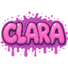 Graffiti CLARA Name Gift Ideal Printable