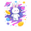 Galactic Rabbit in the Nebula
