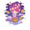 Bear balloon in cookie heaven