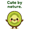 Kiwi motif Cute by Nature