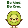 Var snäll Var Kiwi-tecknad