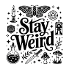 Bleib seltsam – Sternzeichen-Design