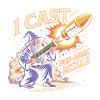 I cast non-magic Missle - Cool Wizard T-Shirt