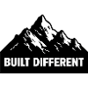 Built Different – Mountain Motivation T-Shirt