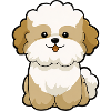 Chibi Pudel Pal Maskottchen