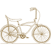 Cult Retro Bonanza Bicycle Outline Graphic