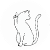 Chat chats chaton chat doigt d’honneur