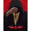 Man in hood with pendulum