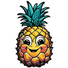Smiling pineapple