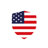 Flaggenschild USA Emblem