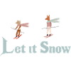 Illustration de l’hiver Laisse neiger