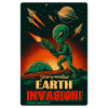 Alienischer ErdInvasion RetroPoster