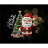 Knitted Santa with Christmas tree