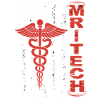 Red MedTech Caduceus Flag
