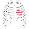 Rib basket with heart