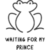 Frosch Linienkunst Silhouette