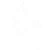 Basketball Player Silhouette Dribbling Streetball