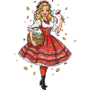 Traditionelle polnische Folklore-Tracht