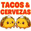 Cute Tacos & Cervezas Happy Mexican Food
