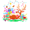 Reindeer Christmas Stress Annoyed Chaotic