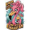 Flamingo saying: I'm there – escalates anyway