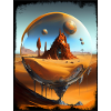Orbital Desert Ruins in Glass
