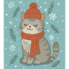 Cozy Winter Cat