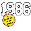1986 Légende née, 40 ans