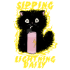 Energy Drink Sipping Lightning Daily