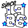 1986 Star Numeral Design, 40th Birthday