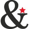 Ampersand with red star accent