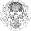 Skull Circle Engraving