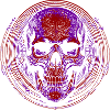 Purple Skull Mandala