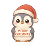 Cadeau de Noël Hungly Penguin