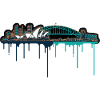 Sydney Skyline Neon Drop Print