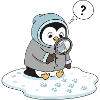 Cute Penguin Detective Tracking Wildlife Observation
