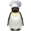 Funny Penguin Chef Cartoon Quirky Kitchen