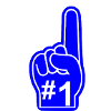 Sticker Foam Finger