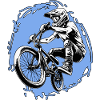 BMX Jump Stunt blue