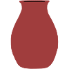 Terrakotta-Vasen-Silhouette