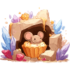 Crystal Cave Mouse Cake