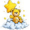 Star Bear on Cloud – Cuddle Dream